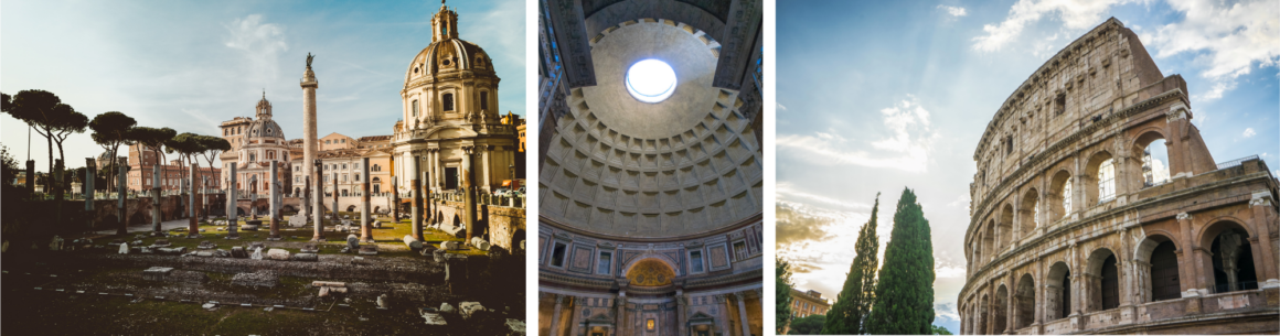 Foro di Traiano - Pantheon - Colosseum